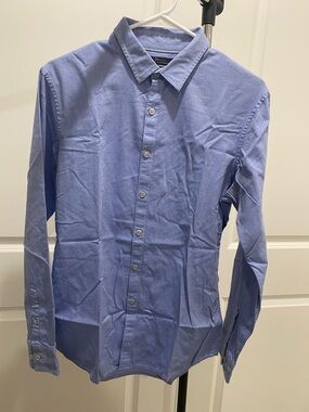 Marc Anthony Blue Men's Long-Sleeve Dress Shirt